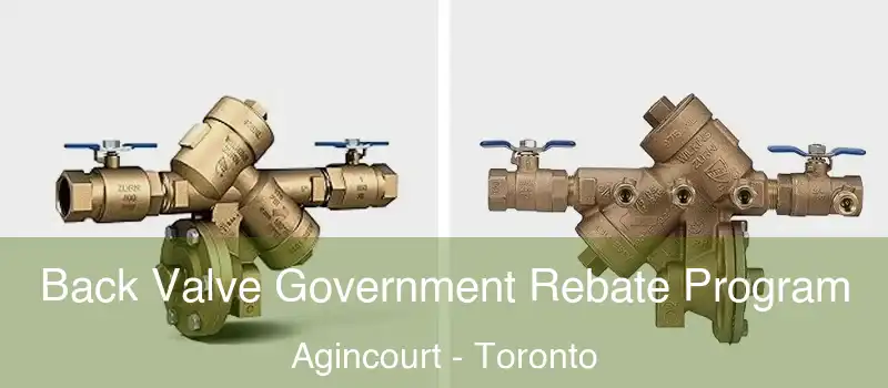 Back Valve Government Rebate Program Agincourt - Toronto
