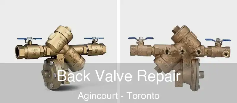 Back Valve Repair Agincourt - Toronto