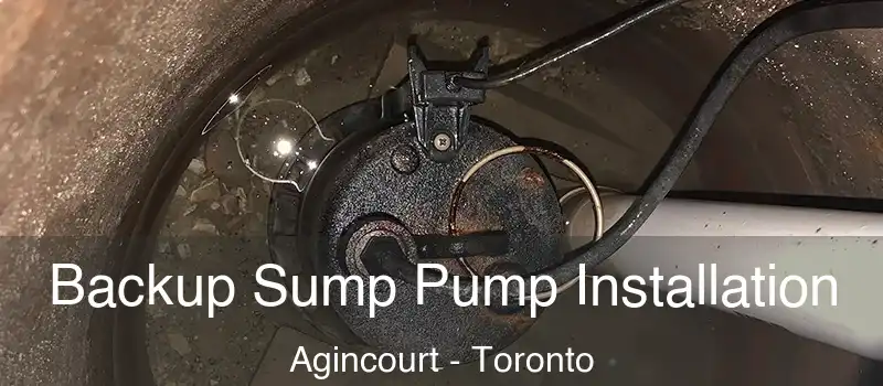 Backup Sump Pump Installation Agincourt - Toronto