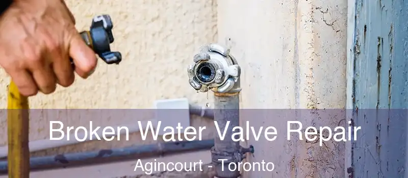 Broken Water Valve Repair Agincourt - Toronto